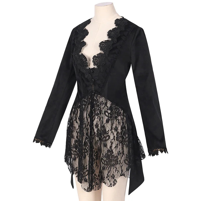 Floral Steampunk Jacket Stylish