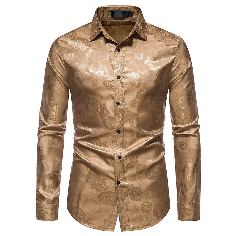 Floral Steampunk Shirt – intricate pattern