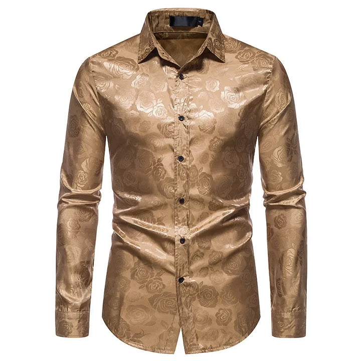 Floral Steampunk Shirt – intricate pattern