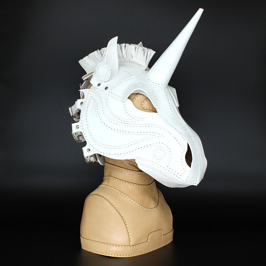 Full-Face Steampunk Unicorn Mask