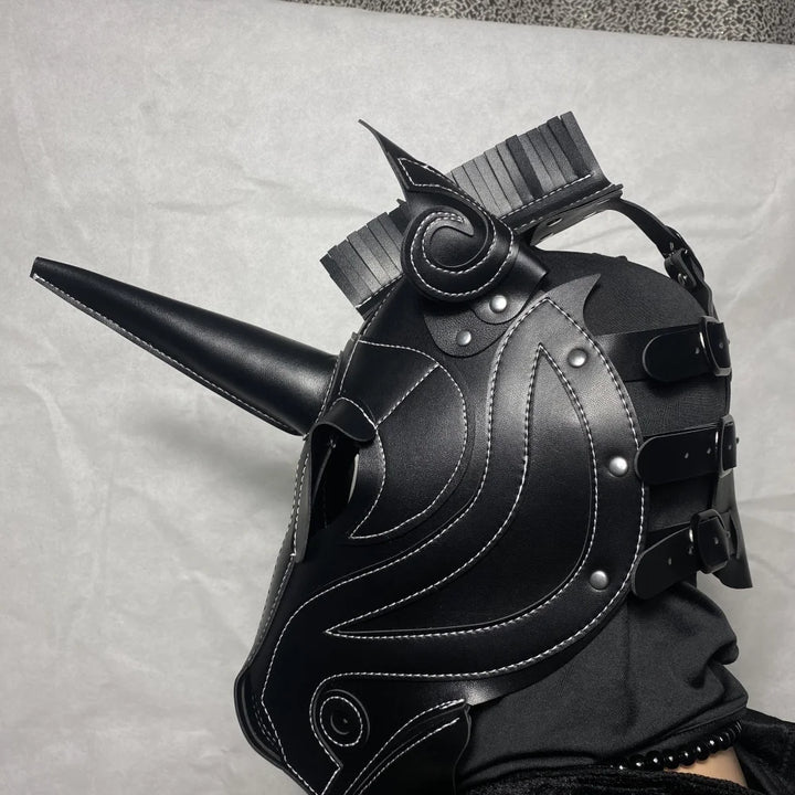 Full-Face Steampunk Unicorn Mask unique
