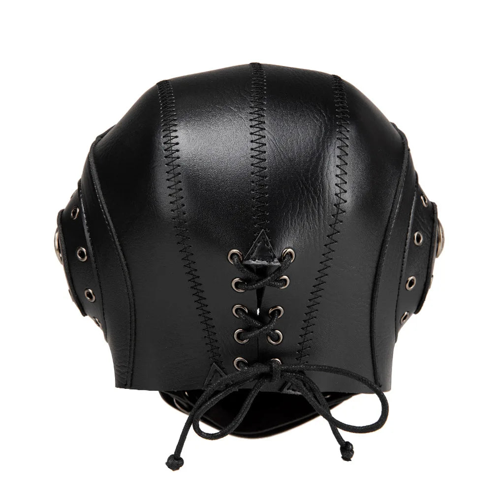 Full Steampunk Gothic Cosplay Mask Back