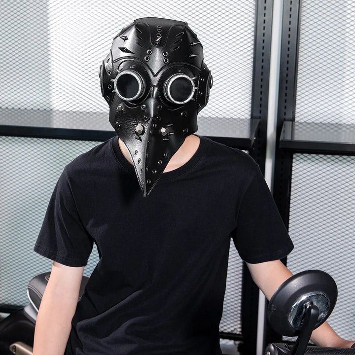 Full Steampunk Plague Doctor Mask Design