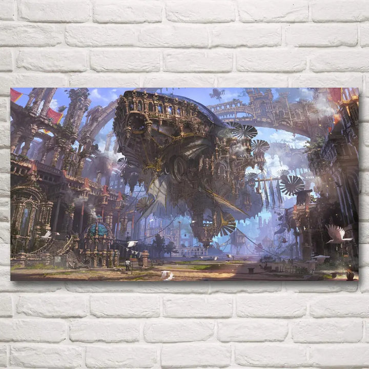 Futuristic Steampunk Poster Wall Art