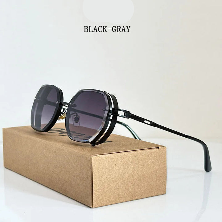 Geometric Steampunk Sunglasses – modern design