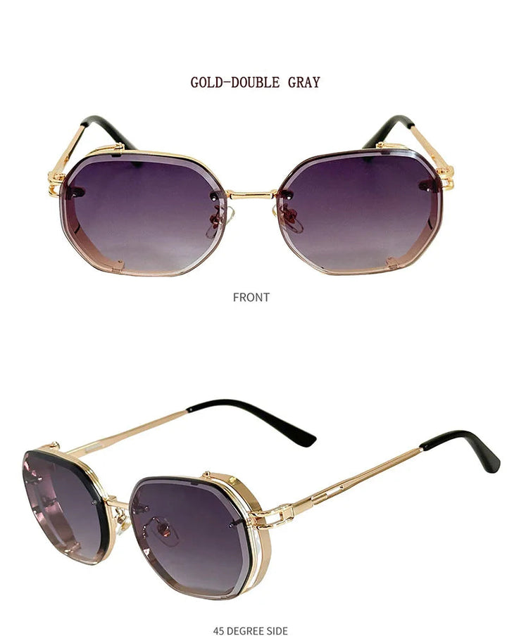 Geometric Steampunk Sunglasses – unique shape