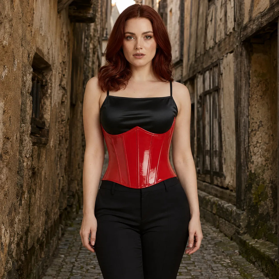 Glossy Gothic Steampunk Corset