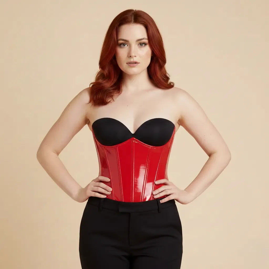 Glossy Gothic Steampunk Corset