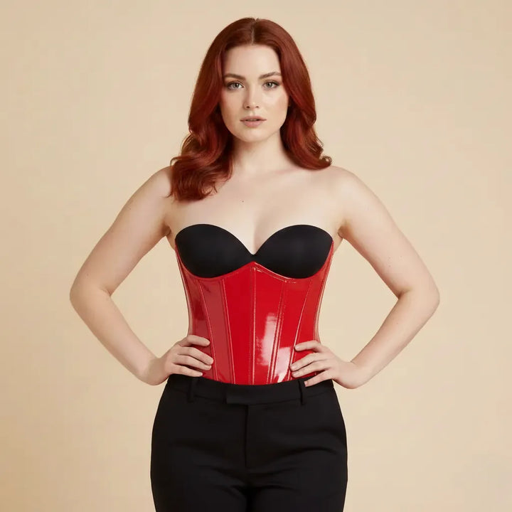 Glossy Gothic Steampunk Corset