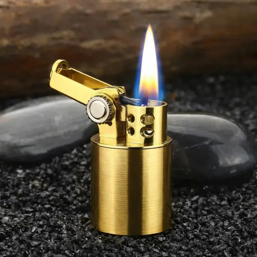 Gold Steampunk Mini Lighter Design