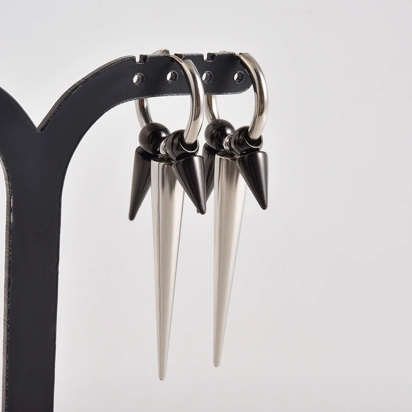 Gothic Rivet Steampunk Earrings