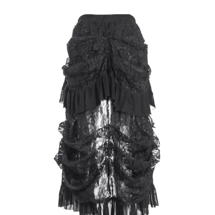 Gothic Ruffled Steampunk Skirt stylish