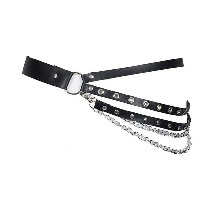 Gothic Steampunk Belt with Chains Design