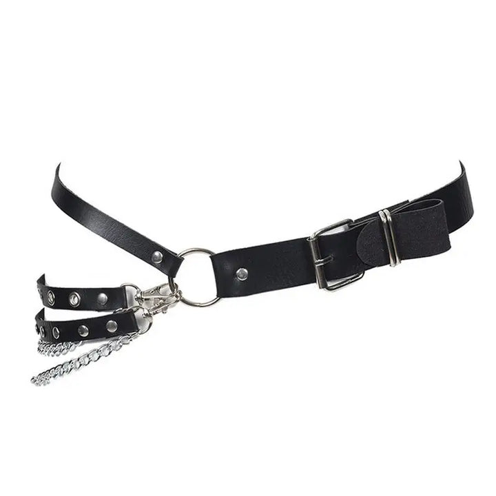 Gothic Steampunk Belt with Chains Stylish