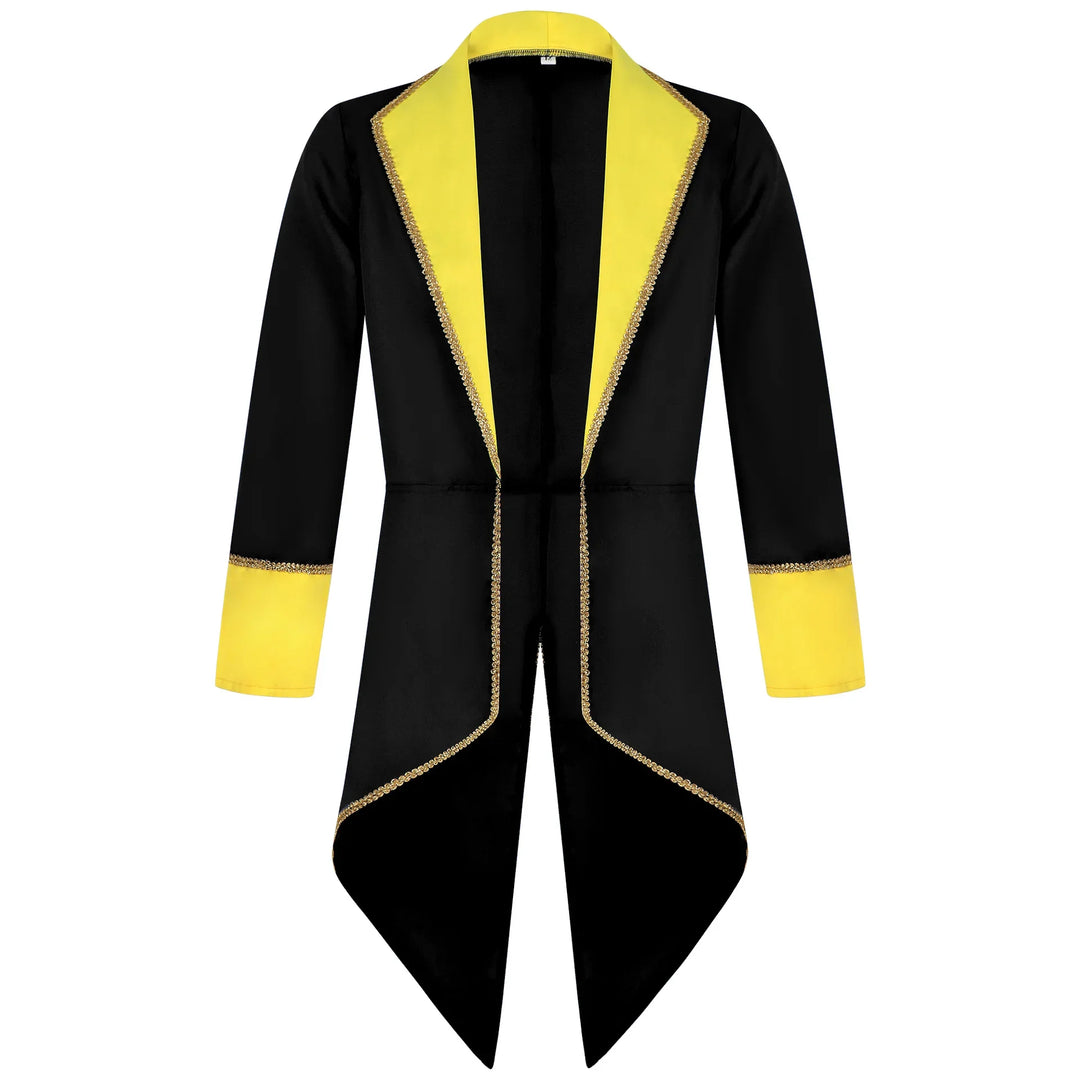 Gothic Steampunk Cosplay Coat Black