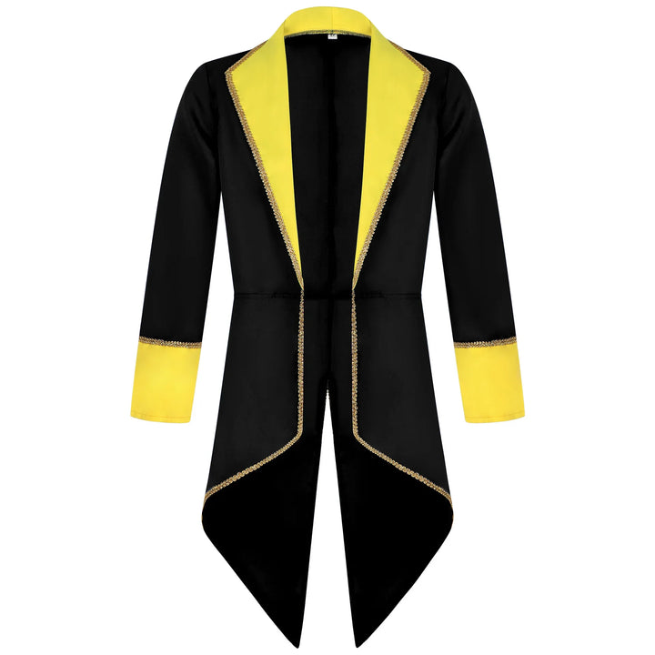Gothic Steampunk Cosplay Coat Black