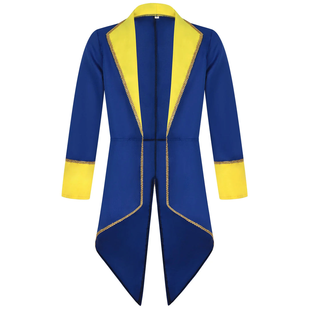 Gothic Steampunk Cosplay Coat Blue