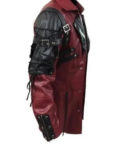 Gothic Steampunk Leather Coat Design