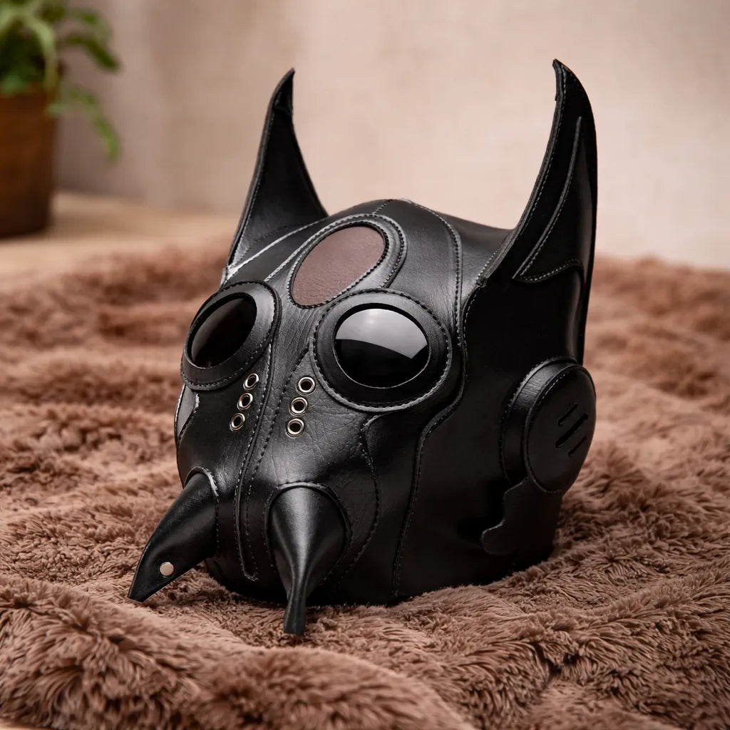 Gothic Steampunk Leather Mask