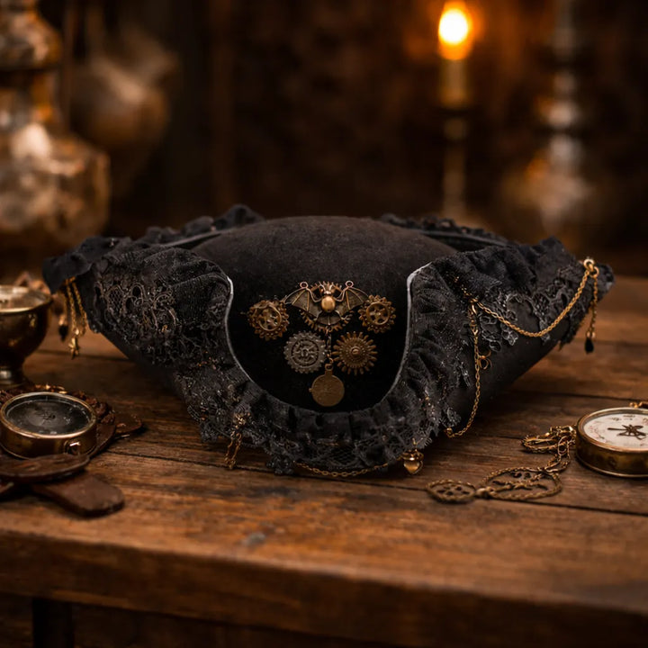 Gothic Steampunk Pirate Hat