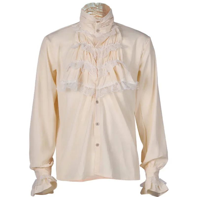 Gothic Steampunk Shirt Stand-up Collar – Victorian inspired
