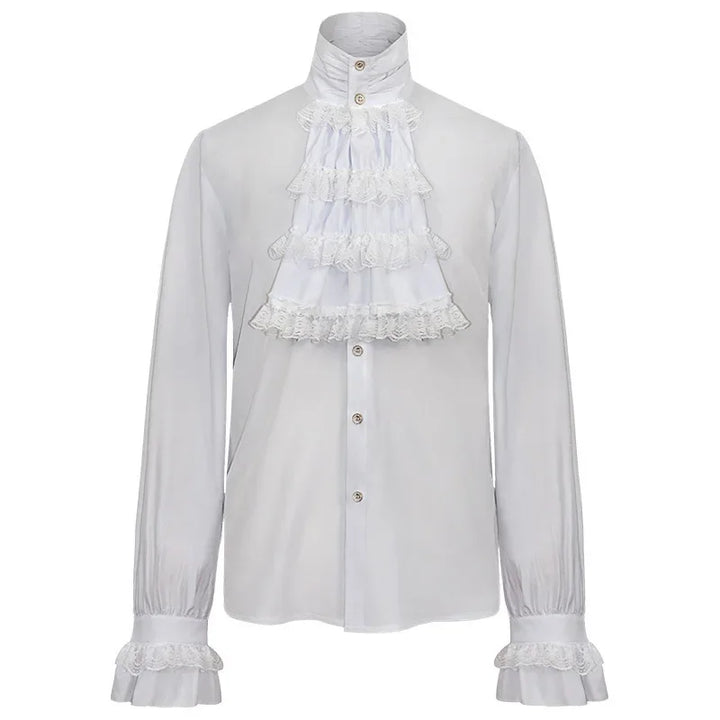 Gothic Steampunk Shirt Stand-up Collar – dark style