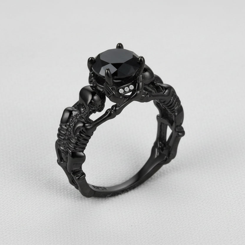 Gothic Steampunk Skeleton Ring