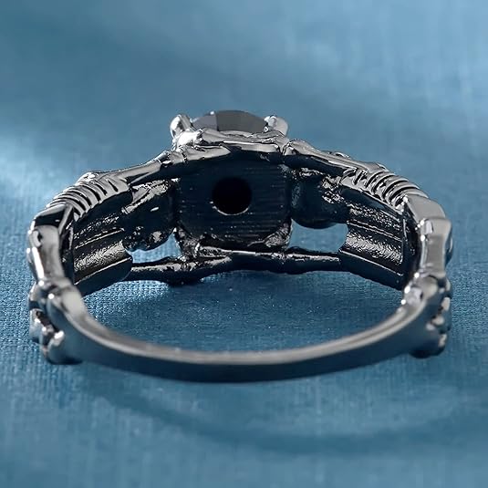 Gothic Steampunk Skeleton Ring tendance