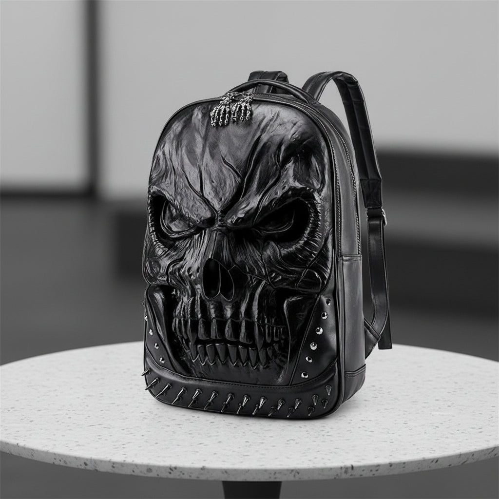 Gothic Steampunk Skull Backpack