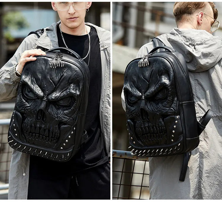 Gothic Steampunk Skull Backpack fashion