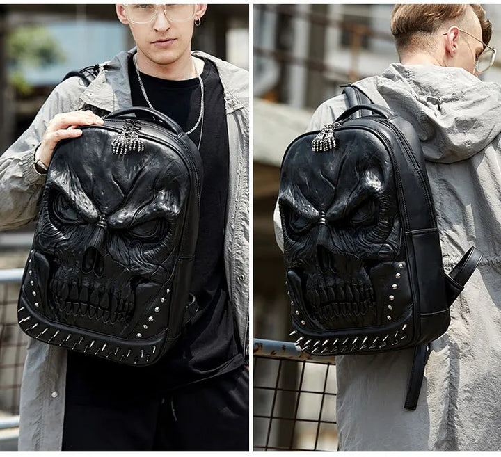 Gothic Steampunk Skull Backpack fashion