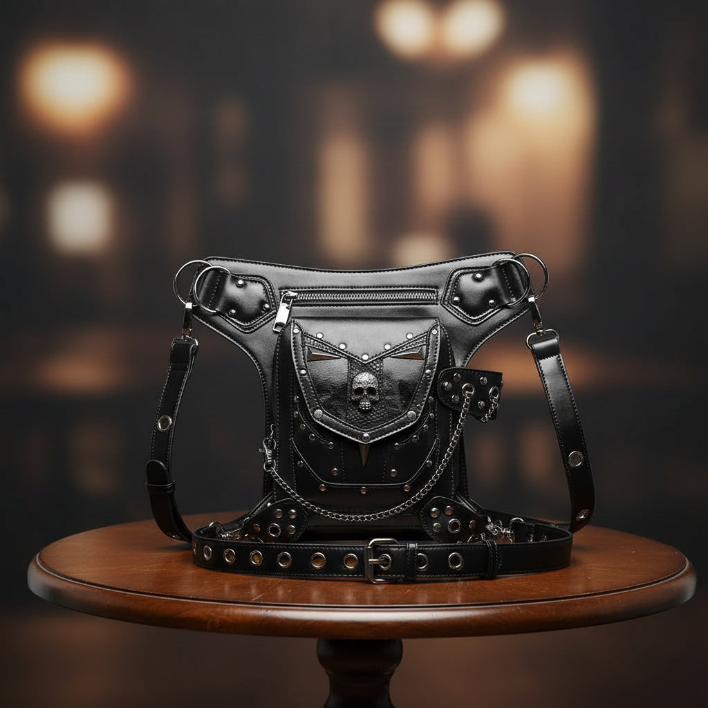 Gothic Steampunk Skull Bag