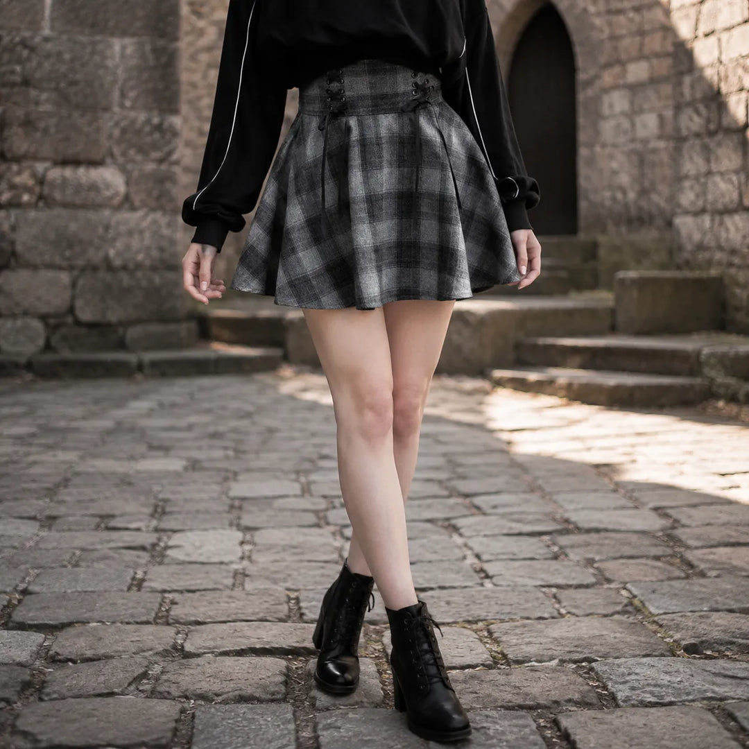 Grey Steampunk Skirt
