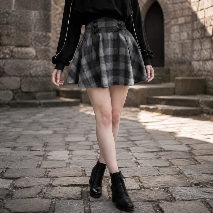 Grey Steampunk Skirt