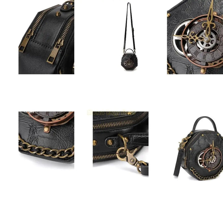 Hexagonal Steampunk Watch Bag luxury