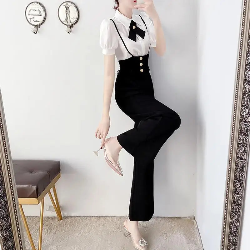 High-Waisted Steampunk Suspenders Pants Stylish
