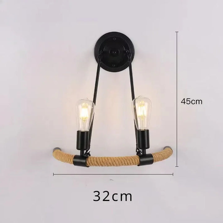 Industrial Steampunk Double-headed Lamp Stylish