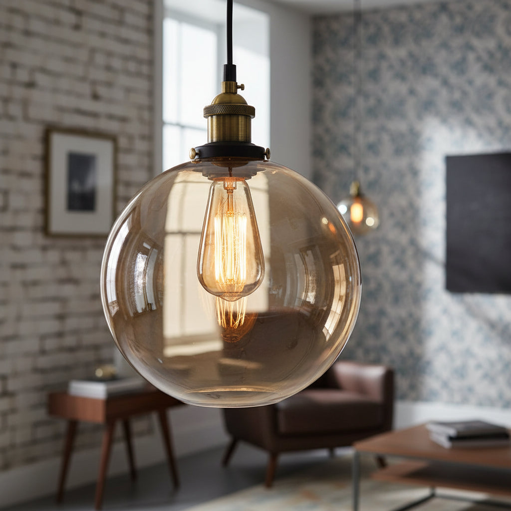 Industrial Steampunk Glass Pendant Lamp Body chic
