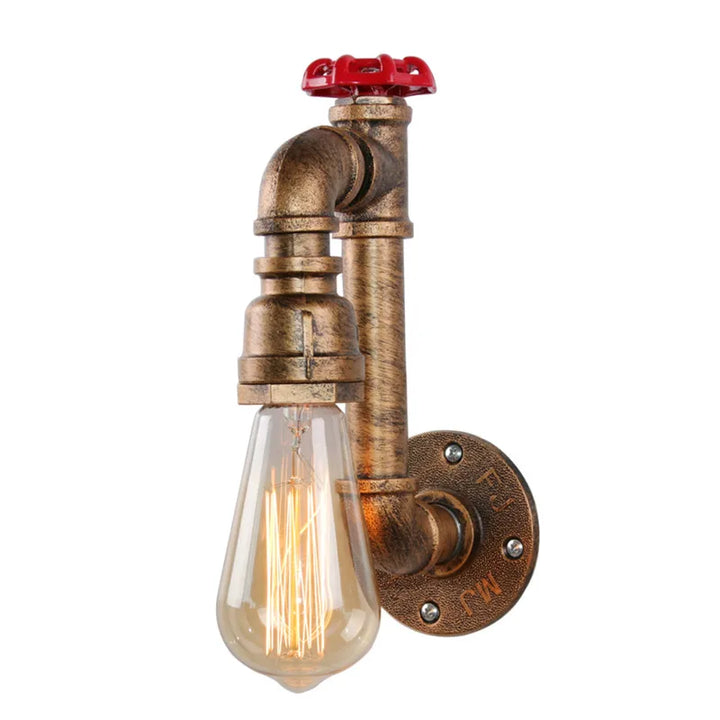 Industrial Steampunk Lamp Faucet Brass