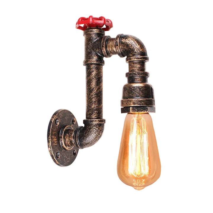 Industrial Steampunk Lamp Faucet Rust