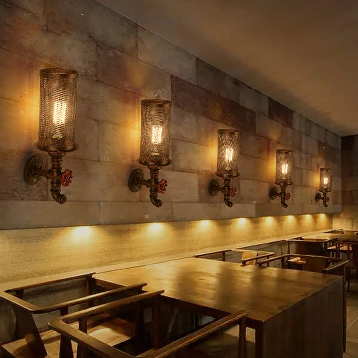 Industrial Steampunk Wall Lamp