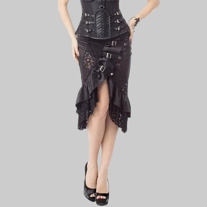 Irregular Gothic Steampunk Skirt