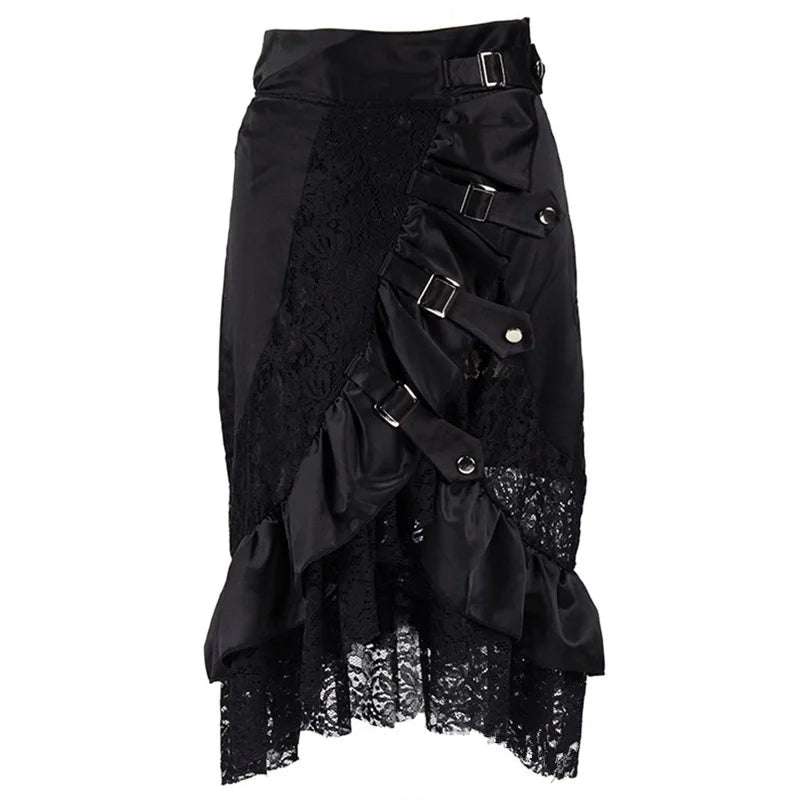 Irregular Gothic Steampunk Skirt bold