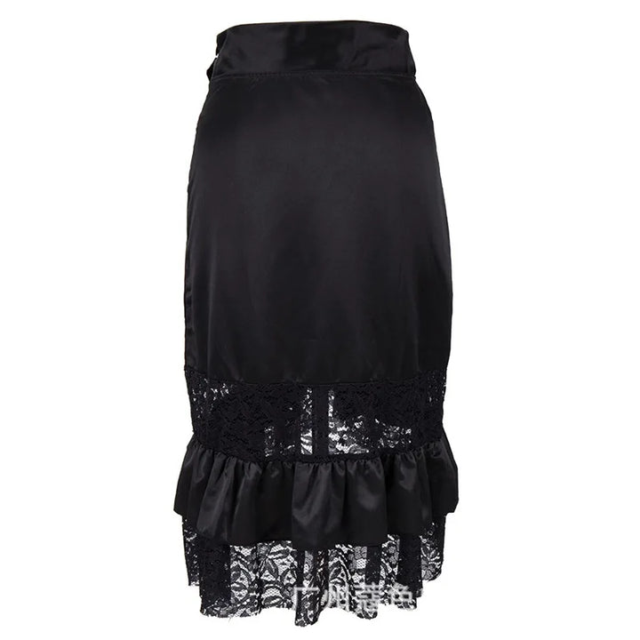 Irregular Gothic Steampunk Skirt dramatic