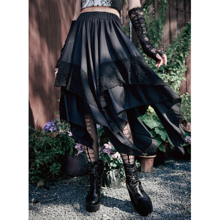 Irregular Steampunk Summer Skirt casual