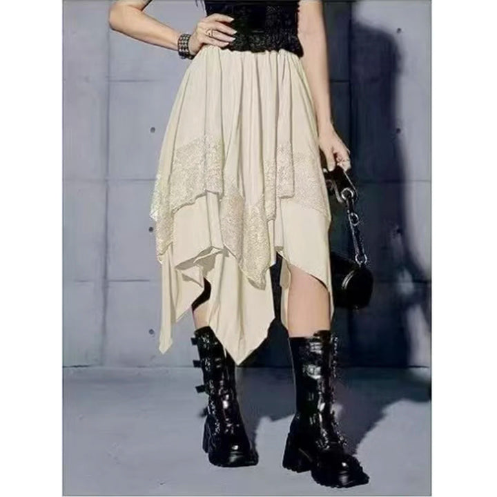 Irregular Steampunk Summer Skirt stylish