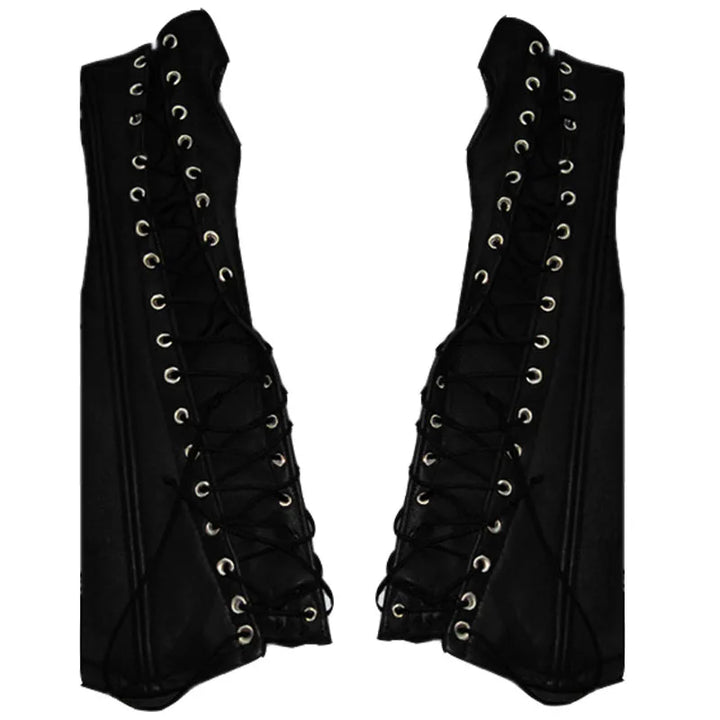 Lace-Up Cuff Gloves Medieval Steampunk Armor elegant