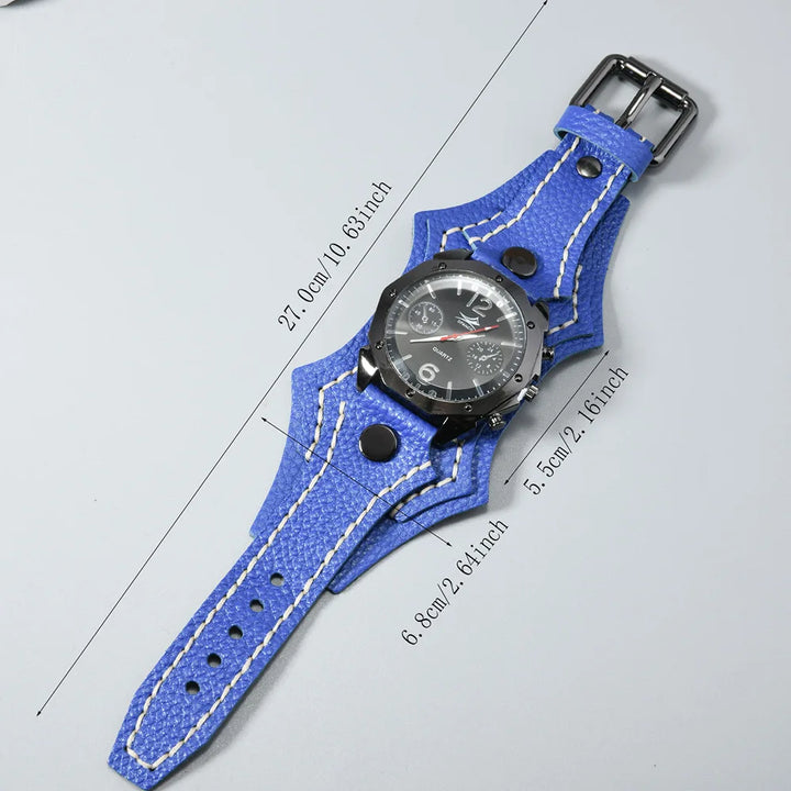 Large Vintage Steampunk Wristwatch fashion