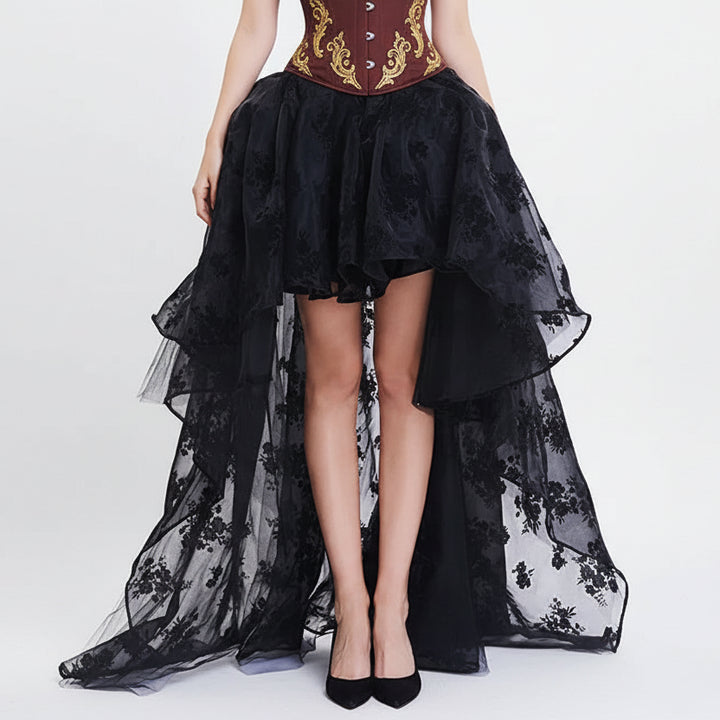 Lightweight Floral Steampunk Skirt