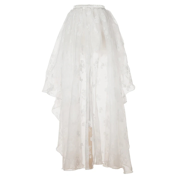 Lightweight Floral Steampunk Skirt feminine